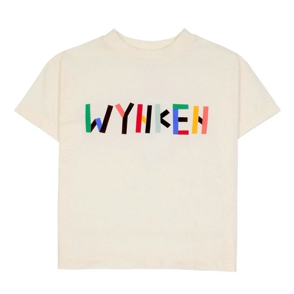 NWT Wynken Graphic Logo Tee Cream Short Sleeve Cotton Baby T-Shirt 1Y (12 mos)
